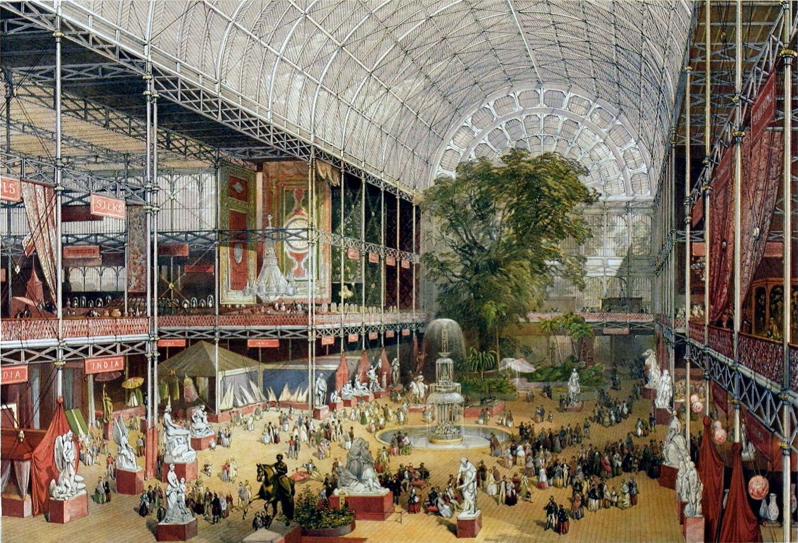 Interior of the Crystal Palace during the Great Exhibition of 1851